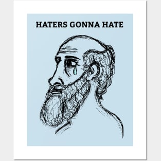 Sad Hippocrates (Transparent Small Print) Posters and Art